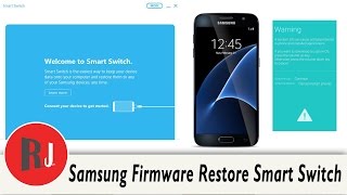 Samsung Device Firmware Restore with Smart Switch program and factory reset [upl. by Ldnek]