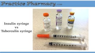 Insulin vs tuberculin syringe [upl. by Nosimaj181]