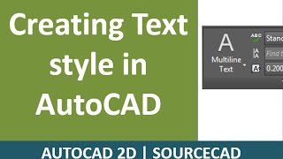 How to create new Text style in AutoCAD [upl. by Razatlab644]