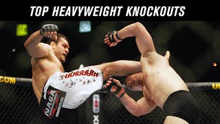 Top 10 Heavyweight Knockouts in UFC History [upl. by Nisay]