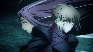 Rider vs Saber Alter Full Fight in 60fps  Fate Heavens Feel III [upl. by Barthelemy]