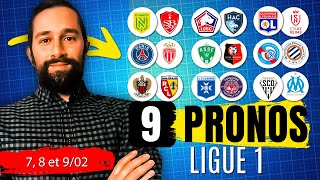 Pronostic foot Ligue 1  Nos 9 PRONOSTICS Ligue 1  PSG MOnaco Nice Lens OM rennes  ticket 221 [upl. by Rawlinson]