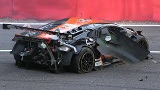 24 hours of Spa 2021 Q2  Big Crash Zimmerman Lamborghini Huracan GT3 Evo  SpaFrancorchamps [upl. by Alistair]