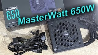 Cooler Master MasterWatt 650W  Great SemiPassive Budget PSU [upl. by Beker]