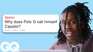 Polo G Replies to Fans on the Internet  Actually Me  GQ [upl. by Borgeson]