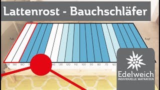 Lattenrost einstellen für Bauchschläfer [upl. by Eelime]