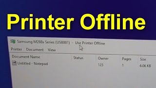 Why the Printer wont Print Use Printer Offline [upl. by Aneem461]