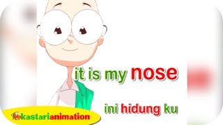 Belajar Bahasa Inggris part 2  Part of the Body  Kastari Animation Official [upl. by Nnawtna546]