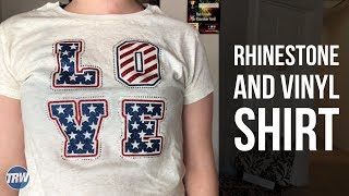 How to Press a Rhinestone and Vinyl Shirt [upl. by Nylsaj731]