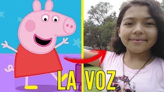 La voz detras de PEPPA PIG  5 voces detras de las caricaturas parte 3 [upl. by Assirod]