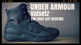 UNDER ARMOUR Valsetz RTS SideZip Tactical Style 1257847  The Boot Guy Reviews [upl. by Enalda]