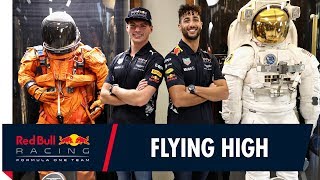 Daniel Ricciardo and Max Verstappen visit NASAs Johnson Space Center [upl. by Talyah]