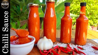 How to make a HOT Chilli sauce  Hot sauce recipe  Buffalo sauce recipe  PeriPeri recipe [upl. by Janerich]