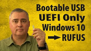 Make UEFI Bootable USB Windows 10 Rufus Method  UEFI Only Boot [upl. by Viking]