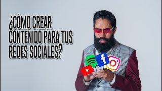 ¿Cómo crear contenido para tus redes sociales  MASTER MUÑOZ [upl. by Tiphani405]