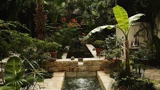 Spanish courtyard garden San Antonio  Claire Golden  Central Texas Gardener [upl. by Bugbee275]