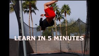 How To Do A Corkscrew On A Trampoline [upl. by Nennarb]