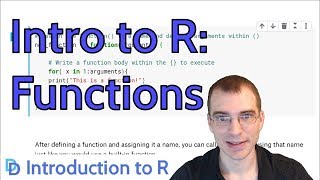 Introduction to R Functions [upl. by Atilahs]