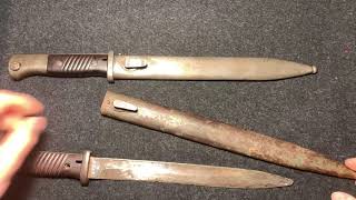 WW2 German Bayonet What to Expect to Pay [upl. by Sinai302]