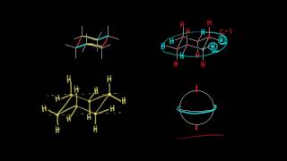 Drawing chair conformations  Organic chemistry  Khan Academy [upl. by Htabmas215]