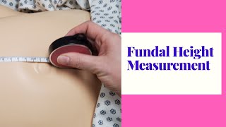 HOW TO MEASURE FUNDAL HEIGHTSKILL DEMO [upl. by Arrat]