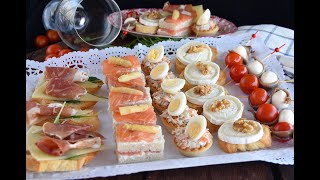 5 aperitivos o canapés fáciles y rápidos [upl. by Krasnoff641]