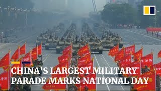 Chinas largest military parade marks National Day [upl. by Salzhauer589]