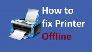 Printer Offline Windows 10  8 Fix  Howtosolveit [upl. by Atiekram626]