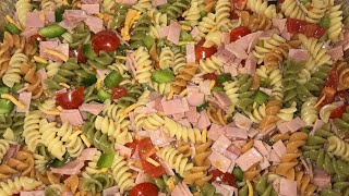 How to Make Pasta salad  Quick Appetizers  KitchenNotesFromNancy [upl. by Nonnel]