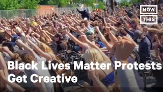 Peaceful Black Lives Matter Protesters Get Creative  NowThis [upl. by Llevra720]