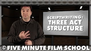 Scriptwriting Three Act Structure  Five Minute Film School [upl. by Sumedocin]