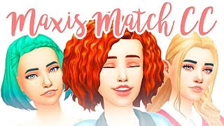 MAXIS MATCH CC  ПРИЧЕСКИ [upl. by Ijies]