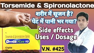 Torsemide amp spironolactone tablets dytor plus 10  Dytor plus 10  Dytor plus 10 uses in hindi [upl. by Winou]