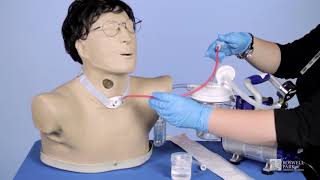 Avtrach Demonstration Tracheostomy Patient Avkin [upl. by Llenra55]