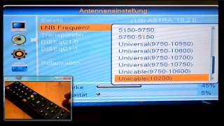 Frequenzeinstellung HDReceiver [upl. by Olimac]