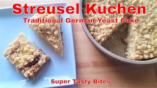 Streusel Kuchen Recipe  German Yeast Cake with Crumb Topping [upl. by Addie473]