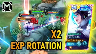 Benedetta EXP Rotation  Top Global Benedetta  Gameplay MLBB [upl. by Jackquelin]