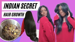 INDIAN HAIR GROWTH SECRET FOR MASSIVE HAIR GROWTH HOW TO GROW LONG HAIR FAST INCHES FOR DAYS [upl. by Feil]