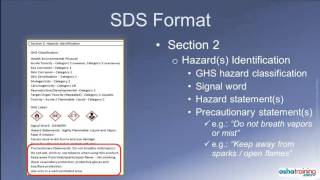 GHS Safety Data Sheets SDSs [upl. by Chinua]