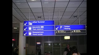 Frankfurt Airport LongDistance Train Station to Checkin [upl. by Ahsino]