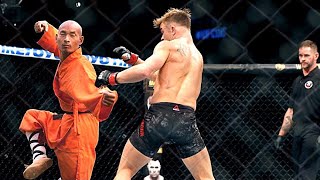 Kung Fu Monk vs UFC Fighters  Kung Fu vs MMA [upl. by Colet312]