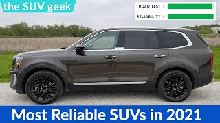 Most Reliable Midsized SUVs  2021 Models [upl. by Eceinert]