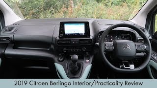 2019 Citroen Berlingo InteriorPracticality Review [upl. by Derf]