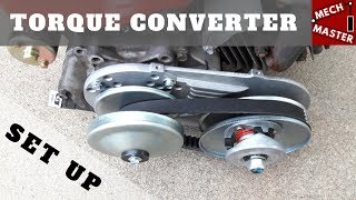 Go Kart Torque Converter Setup Install TAV [upl. by Annairba]