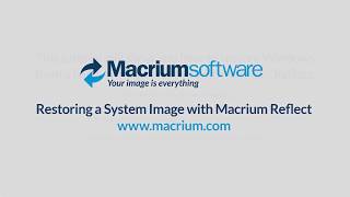 Restoring a System Image with Macrium Reflect [upl. by Willett288]