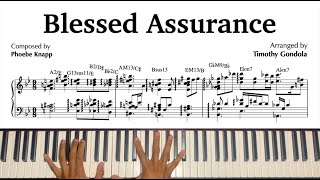 Blessed Assurance Gospel Jazz Arrangement amp Transcription [upl. by Loretta]