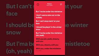 Mistletoe  Justin Bieber Lyrics [upl. by Garrison]