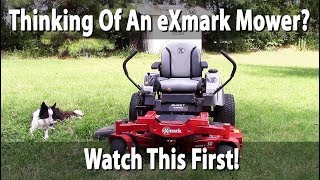 If Youre Thinking About Buying An Exmark Mower Watch This Video New Quest S Review [upl. by Ilarin]