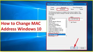 How to Change amp Clone MAC Address Windows 10 [upl. by Annoeik]