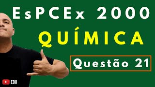 EsPCEx 2000  Tema ISÓTOPOS ISÓBAROS E ISOELETRÔNICOS  Questão 21 Química [upl. by Lonnie]